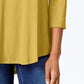 JM Collection Women's Scoop Neck Top In Regular And Petite Gold Size XX-Large