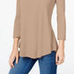 JM Women's Collection Scoop-Neck Top Dark Beige Size Small