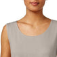 JM Collection Women's Scoop Neck Tank Top Gray Size Small
