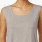 JM Collection Women's Scoop Neck Tank Top Brown Size Medium