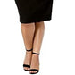 R & M Richards Women's Off The Shoulder Flared Sleeve Dress Black Size 20W