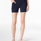 INC International Concepts Women's Curvy Pull On Shorts Navy Size 2