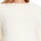 Vince Camuto Women's Bell Sleeve Textured Faux Fur Top White Size X-Large