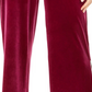 MSK Women's Embellished Trim Velvet Pants Pink Size Medium