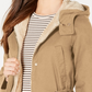 Collection B Juniors' Hooded Anorak Jacket Brown Size XX Large