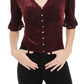 American Rag Juniors' Burnout Velvet Top Black Size Medium