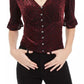 American Rag Juniors'' Burnout Velvet Top Red Size Medium