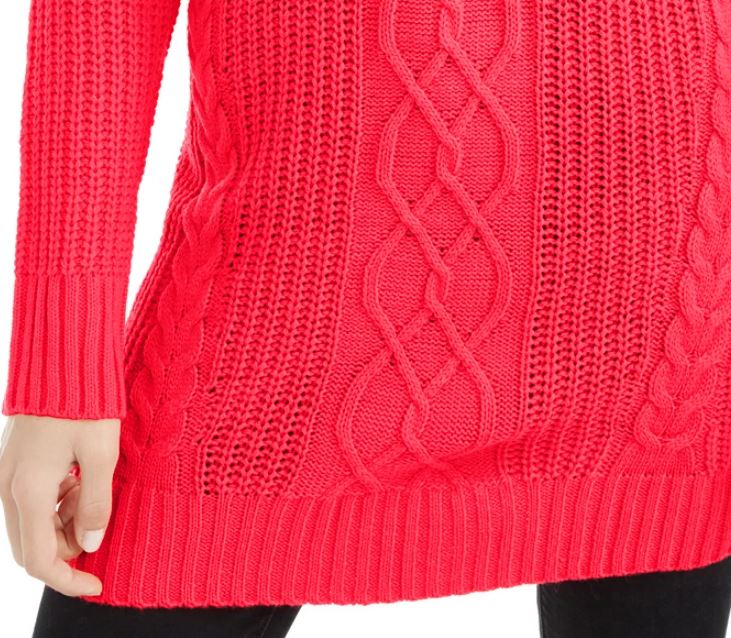American Rag Junior's Tunic Sweater Red Size X-Large