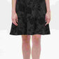 Tommy Hilfiger Women's Velvet-Flocked Shadow Floral Scuba Dress Black Size 12