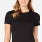 Calvin Klein Women's Solid & Plaid Shift Dress Black Size 2