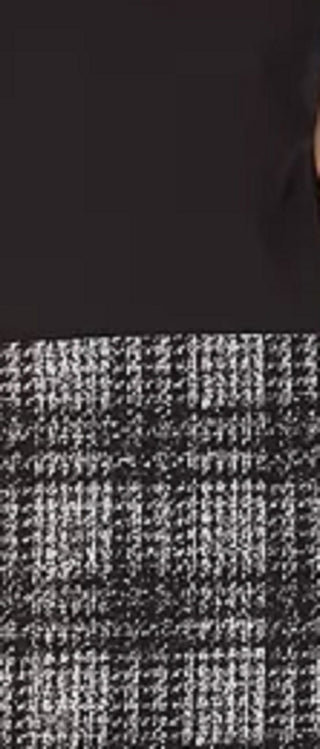 Calvin Klein Women's Solid & Plaid Shift Dress Black Size 2