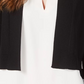 Calvin Klein Women's Illusion Trim Shrug Cardigan Black Size Small
