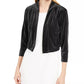 Calvin Klein Women's Long Sleeve Open Cardigan Formal Jacket Black Size Large