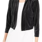 Calvin Klein Women's Long Sleeve Open Cardigan Formal Jacket Black Size Large