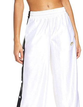 Nike Women's Sportswear Glam Dunk Snap Pants White Size Large