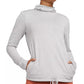 Nike Women's Yoga Funnel Neck Dri Fit Top Grey Size Medium