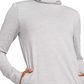 Nike Women's Yoga Funnel Neck Dri Fit Top Grey Size Medium