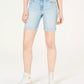 Celebrity Pink Junior's Cuffed Bermuda Shorts Blue Size 0