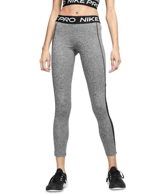 Nike Women's Pro Dri Fit Mesh Trimmed Leggings Charcoal Size Small