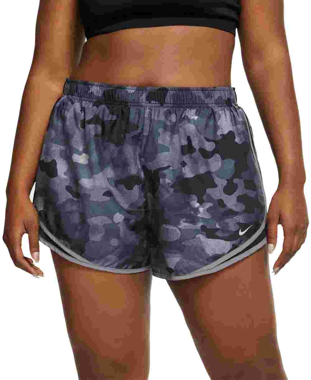 Nike Women's Plus Size Tempo Dri-FIT Running Shorts Charcoal Size X-Large