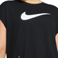 Nike Women's Plus Size Dry Side Tie Training Top Charcoal Size 2X
