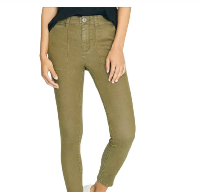 Sanctuary Women's Palmer Chino Skinny Pants Green Size 32