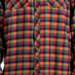 Rip Curl Men's Flannel Button Up Casual Shirt Charcoal Size Medium