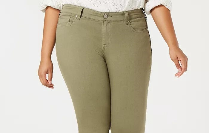 Celebrity Pink Women's Skinny Ankle Jeans Green Size Petite Small