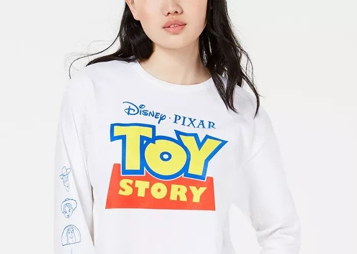 Mighty Fine Disney Juniors' Toy Story Graphic T-Shirt by Mighty Fine White Size X-Small