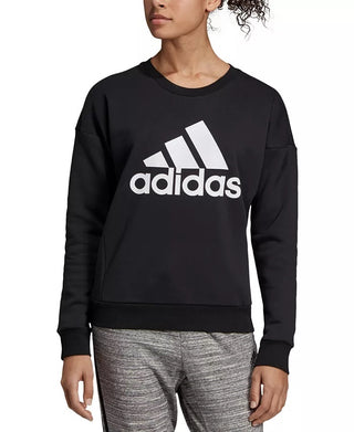 Adidas Women's Logo Sweatshirt Black Size Large
