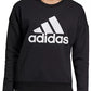 Adidas Women's Logo Sweatshirt Black Size Large