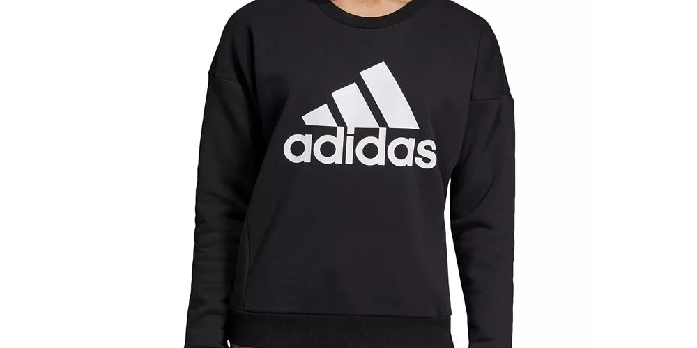 Adidas Women's Logo Sweatshirt Black Size Large
