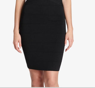 Guess Women's Sweetheart Bandage Bodycon Dress Black Size 16