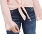 Gypsies & Moondust Juniors' Crocheted Blouse Pink Size Medium