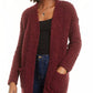 Hippie Rose Junior's Long Sleeve Cardigan Purple Size Large