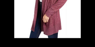 Hippie Rose Junior's Cozy Cardigan Pink Size Medium