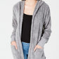 Hippie Rose Juniors' Cozy Cardigan Gray Size Large