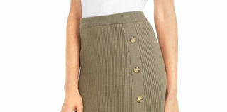 Hippie Rose Juniors' Button Sweater Skirt Green Size X-Small