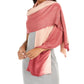 INC International Concepts Women's Ombre Shine Pashmina Scarf Wrap Wine Size Regular