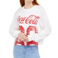 Love Tribe Juniors' Cotton Coca-Cola Graphic Top White Size Medium