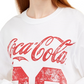Love Tribe Juniors' Cotton Coca-Cola Graphic Top White Size Medium