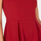 Speechless Women's Sleeveless Jewel Neck Short Fit Flare Party Dress Red Size Large