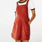Rewash Women's Corduroy Skirtall Orange Size Large