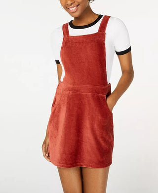 Rewash Women's Corduroy Skirtall Orange Size Large