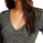 Crave Fame Juniors' Cozy Rib-Knit Top Black Size Extra Large