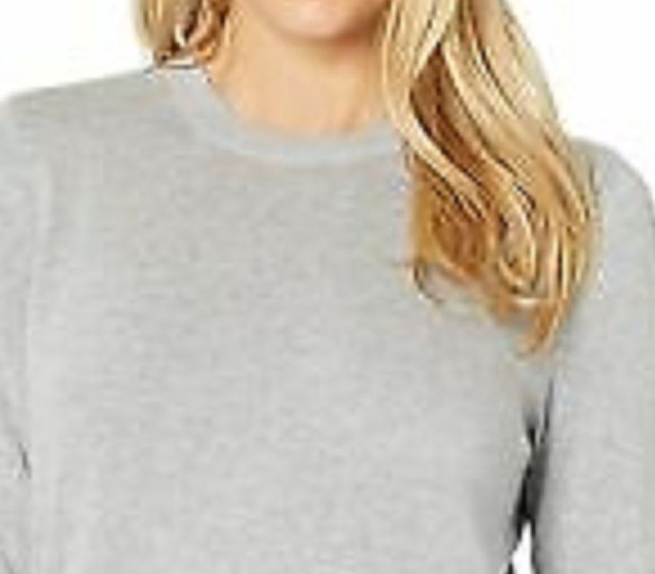 MICHAEL Michael Kors Women's Snap Hem Sweater Grey Size X-Large