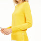 Michael Kors Women's Snap-Hem Sweater Yellow Size Medium