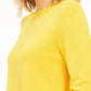 Michael Kors Women's Snap-Hem Sweater Yellow Size Medium