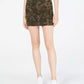 Tinseltown Juniors' Printed-Denim Mini Skirt Dark Green Size 11