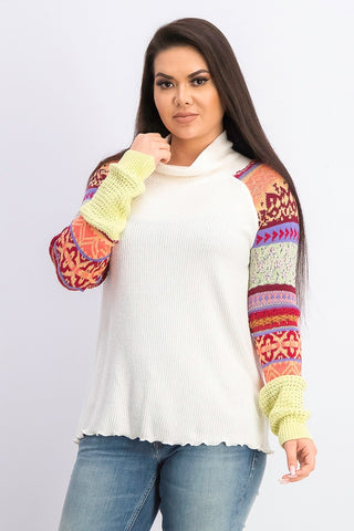 Free People Women's Prism Sweater Ivory White Size Small